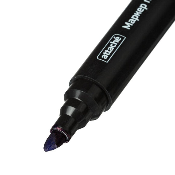 Набор перманентных маркеров ATTACHE 1,5-3мм. набор 4цв скошенный наконечник