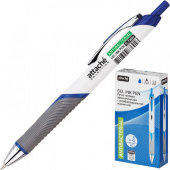 Ручка гелевая Attache Selection антибактер.мет.клип 0,7мм,синий