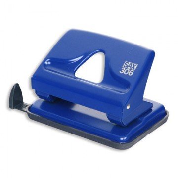 Дырокол SAX 306 до 20л., металл, с лин., синий, Австрия-Венгрия