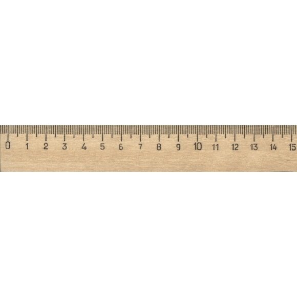 Линейка деревянная 15см 3шт/уп