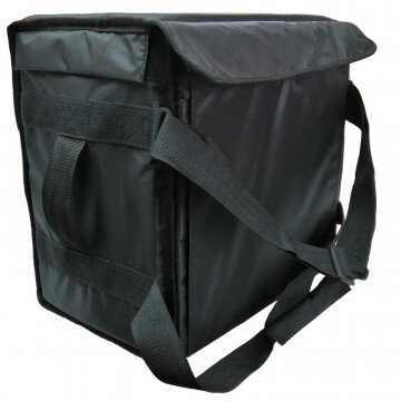 Термосумка для пешего курьера 400х400х250мм, 40л. АРТ 028 черный Термосумка для пешего курьера 400х400х250мм, 40л. АРТ 028 черный