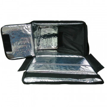 Термосумка для пешего курьера 400х400х250мм, 40л. АРТ 028 черный Термосумка для пешего курьера 400х400х250мм, 40л. АРТ 028 черный