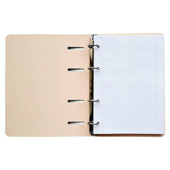 Тетрадь общая А5, 80л. клетка, кольца  155х212мм. Nature, прибой N1551