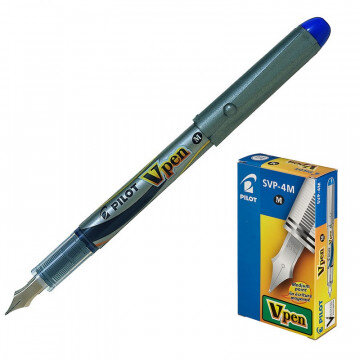 Ручка перьевая PILOT одноразовая SVP-4M V-Pen, синие чернила, 0,58мм Ручка перьевая PILOT одноразовая SVP-4M V-Pen, синие чернила, 0,58мм