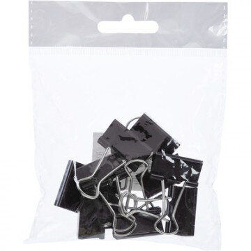 Зажим для бумаг 25мм 10шт/уп Attache, европодвес Зажим для бумаг 25мм 10шт/уп Attache, европодвес