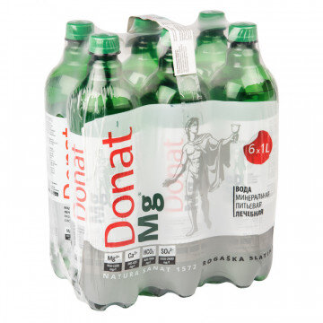 Вода минеральная лечебная Donat Mg газ 1л ПЭТ х 6