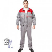 Спец.одежда летняя Костюм муж. Универсал кур/пк сер/красн. 60-62/182