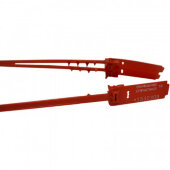 Пломба пластиковая мешковая номерная Акула-М4,однораз.,345мм,крас,1000шт/уп