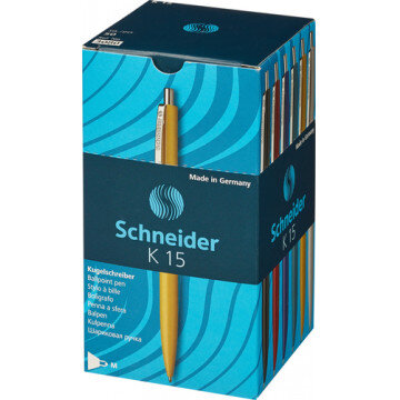 Ручка шариковая SCHNEIDER K15 корпус белый/стержень синий 0,5мм Германия