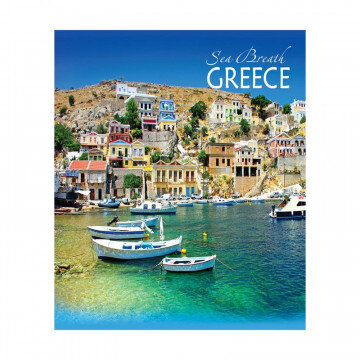 Тетрадь общая А4,80л,клетка,скоба Побережье ТО80А49507 5видов