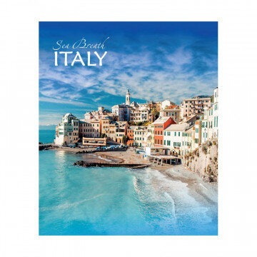 Тетрадь общая А4,80л,клетка,скоба Побережье ТО80А49507 5видов