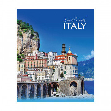 Тетрадь общая А4,80л,клетка,скоба Побережье ТО80А49507 5видов