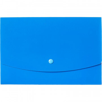 Папка короб Attache  А5 на кнопке, синяя