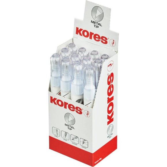 Корректирующая ручка 8мл KORES Metal Tip, метал наконечник 83318/83301