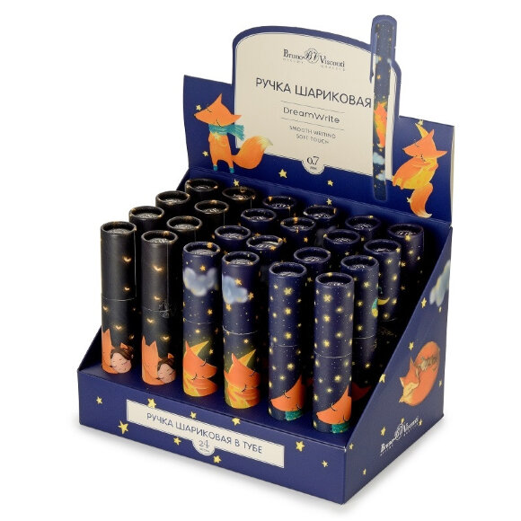 Ручка шариковая DreamWrite. Лисята 0.7мм, синяя в ассортименте 20-0264/01 Ручка шариковая DreamWrite. Лисята 0.7мм, синяя в ассортименте 20-0264/01