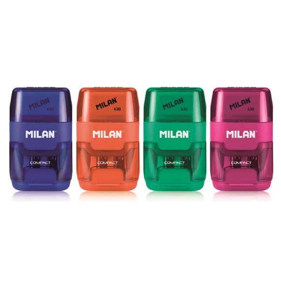 Ластик -точилка Milan Compact, цв в асс 4703116