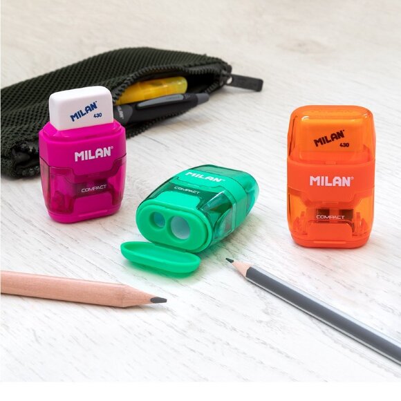 Ластик -точилка Milan Compact, цв в асс 4703116