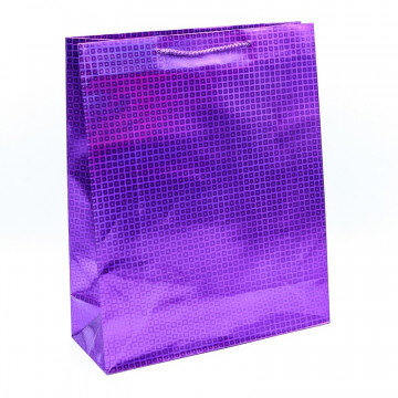 Пакет подарочный голография (26х32х10см) микс Арт.000LC