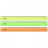 Линейка 30см прозр.   NEON Cristal цвет ассорти  ЛН-32