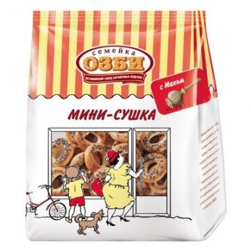 Сушки Мини-сушки с маком Семейка ОЗБИ 150 г. Сушки Мини-сушки с маком Семейка ОЗБИ 150 г.
