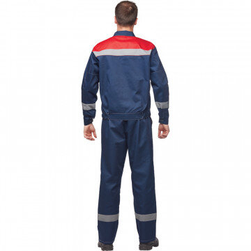 Спец.одежда летняя Костюм муж. л20-КБР син/красн (р.44-46) 182-188