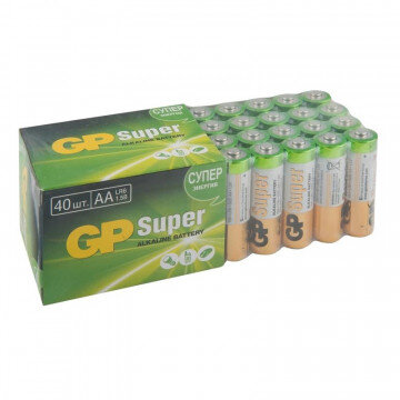 Батарейки GP АА 15A-2CRVS40, 40шт/уп.