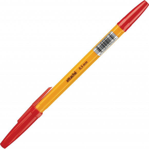 Ручка шариковая Attache Economy оранж.корп. красный стерж Ручка шариковая Attache Economy оранж.корп. красный стерж