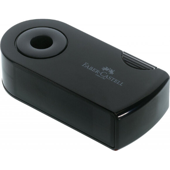 Точилка  Faber-Castell Sleeve, 2 отверстия, контейнер, черная