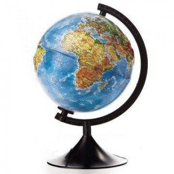 Глобус физический рельефный,210 мм Глобус физический рельефный,210 мм