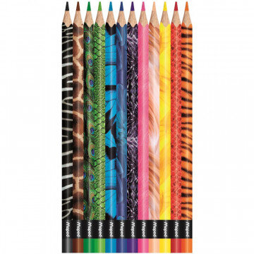 Карандаши цветные Maped COLOR?PEPS 12цв 3-гран декорир.корпус 832212 Карандаши цветные Maped COLOR?PEPS 12цв 3-гран декорир.корпус 832212