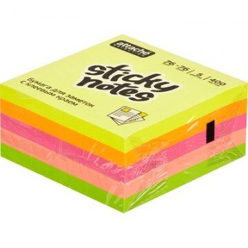 Блок-кубик Attache Selection куб 76х76, радуга 400 л Блок-кубик Attache Selection куб 76х76, радуга 400 л