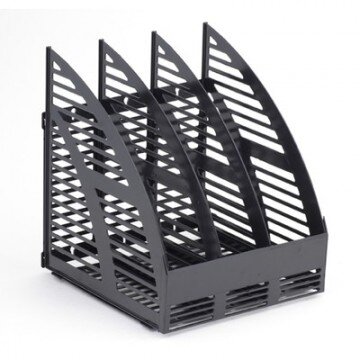 Вертикальный накопитель Attache сборный 3 отделения 240мм черный