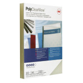 Обложки для переплета пластиковые GBC п/прозр. матов.А4, 300мкм,100шт/уп.