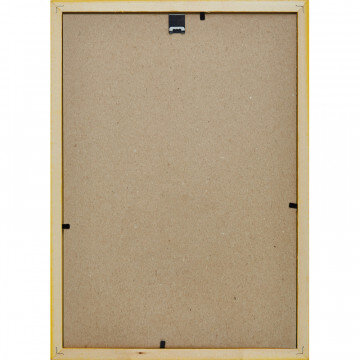 Рамка 21х30см деревянная, профиль №2, цвет ?ярко-желтый?