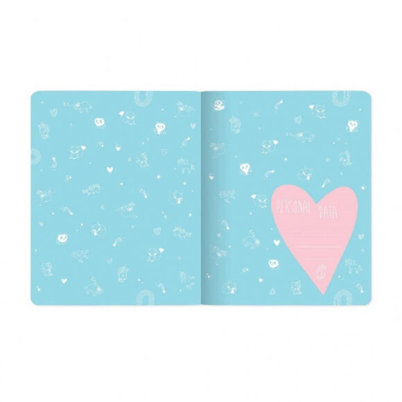 Тетрадь общая А5,48л,клетка,скреп,обл.карт. MY LOVE 5диз 7-48-1158