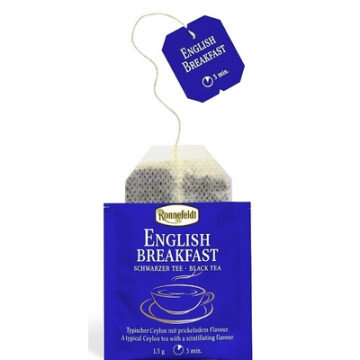 Чай Ronnefeldt Teavelope English breakfast черн., 25пакx1,5гр/уп