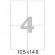 Этикетки самоклеящиеся Office Label 105х148 мм./4 шт. на лис.А4 (100л./уп)