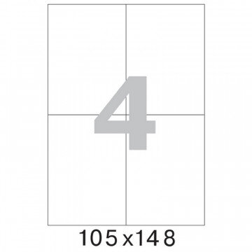 Этикетки самоклеящиеся Office Label 105х148 мм./4 шт. на лис.А4 (100л./уп)