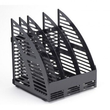 Вертикальный накопитель Attache сборный 4 отделения 240мм черный