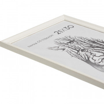 Рамка А4(21х30) деревянный багет, белый 1507