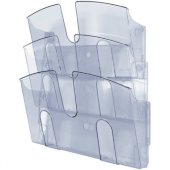 Дисплей настенный Attache 3 отделения А4 горизонтальные дымчатый