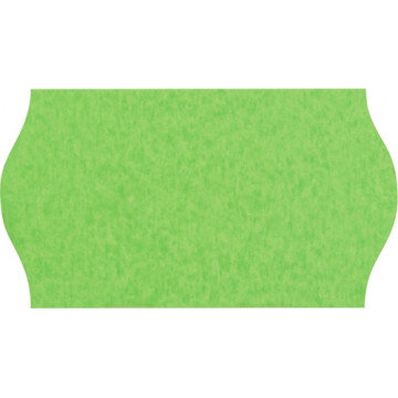 Этикет-лента 22х12 зел волна 1000шт/рул 10рул/уп