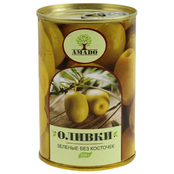 Консервация Оливки Amado без косточек 300 г ж/б Консервация Оливки Amado без косточек 300 г ж/б