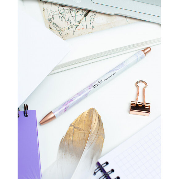 Ручка шариковая Attache Selection Marbly. син.. автом.. подар.упак