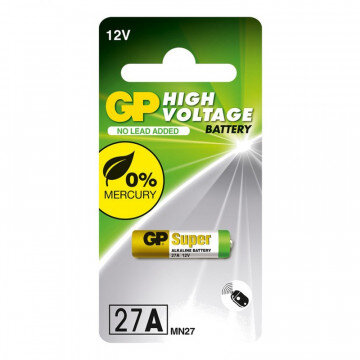 Батарейки GP 27A, 12V, алкалин., бл/1шт Батарейки GP 27A, 12V, алкалин., бл/1шт