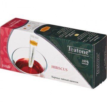 Чай Teatone каркадэ в металл.стике 15шт/уп. 741 Чай Teatone каркадэ в металл.стике 15шт/уп. 741