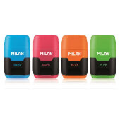 Ластик -точилка Milan Compact touch, цв в асс 4706116