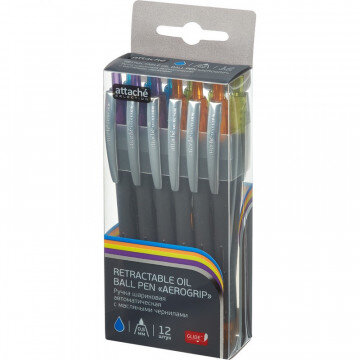 Ручка шариковая Attache Sellection Glide Aerogrip 0,5мм, синий, корп.васс Ручка шариковая Attache Sellection Glide Aerogrip 0,5мм, синий, корп.васс