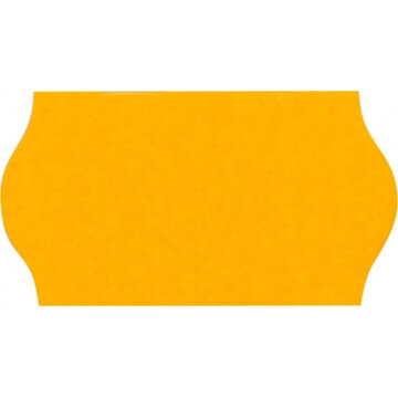 Этикет-лента 22х12 оранж волна 1000шт/рул 10рул/уп