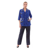 Костюм для горничных и уборщиц у04-КБР вас/син (р.44-46)р.158-164